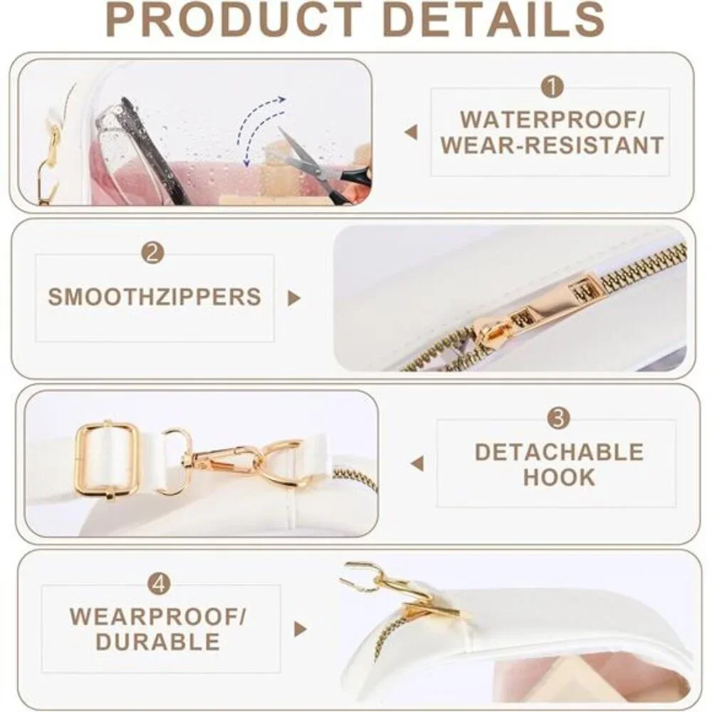Clear Bag Stadium Approved, Clear Crossbody Bag for Stadium Events & Concert